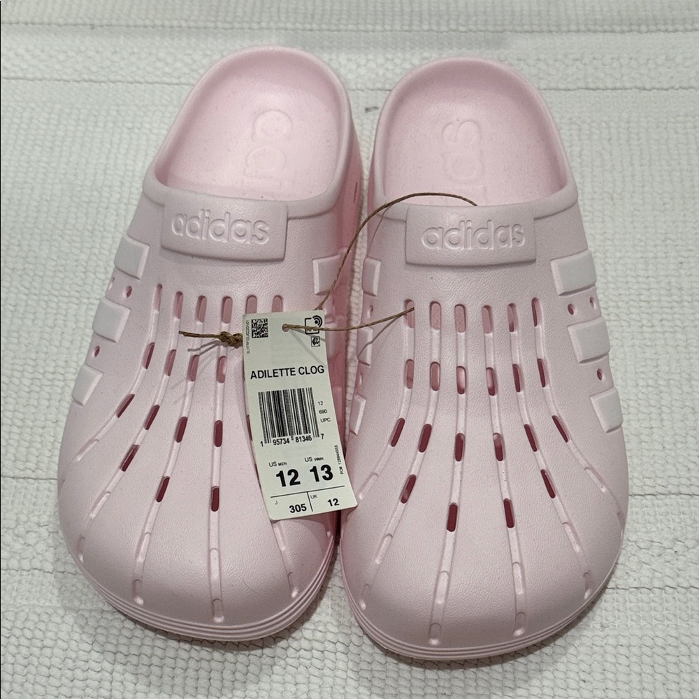 Adidas adult Light Pink Clogs